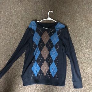 Blue, and black and brown diamond swear